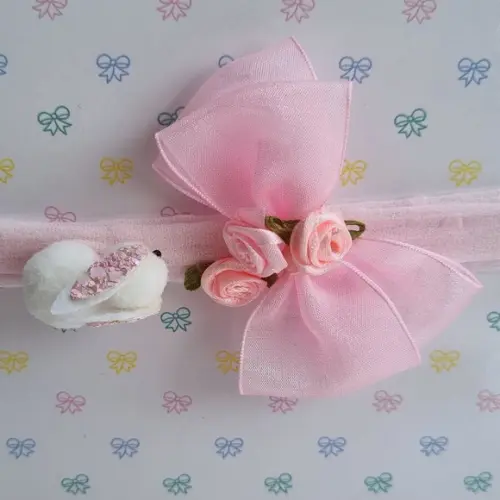 Páscoa-faixa para Bebê - Laços Luxo Glamour - Natal - Festas