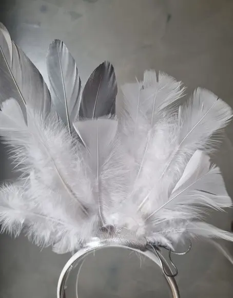 Tiara Flor de Paetê, Plumas - Carnaval - Fantasias