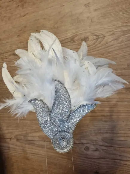 Tiara Plumas e Strass - Carnaval