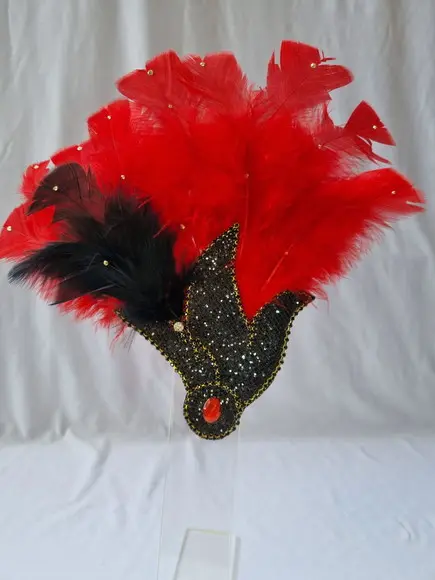 Tiaras/ Bico de Pato para o Carnaval - Arranjo e Plumas