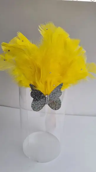 Tiaras/ Bico de Pato para o Carnaval - Arranjo e Plumas