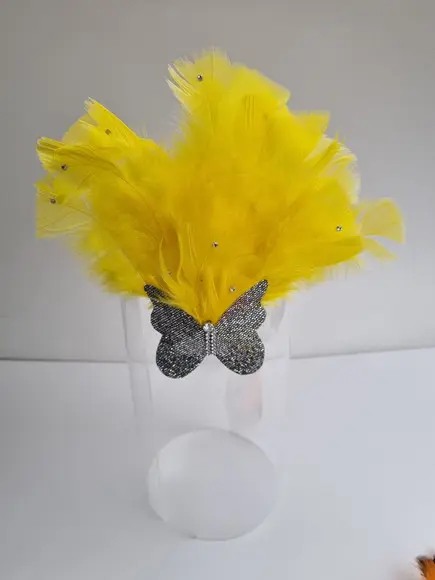 Tiaras/ Bico de Pato para o Carnaval - Arranjo e Plumas