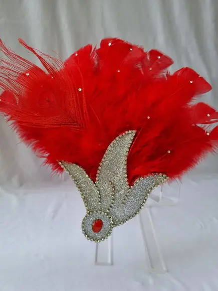Tiaras/ Bico de Pato para o Carnaval - Arranjo e Plumas