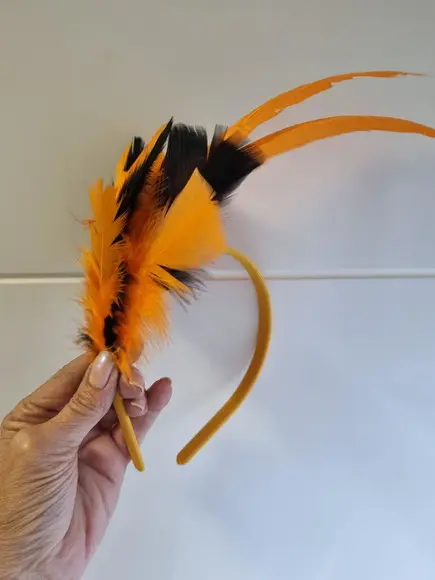 Tiaras/ Bico de Pato para o Carnaval - Arranjo e Plumas - En
