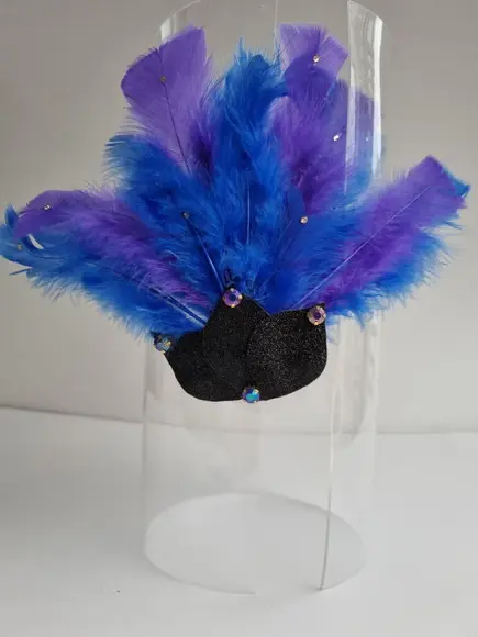 Tiaras/ Bico de Pato para o Carnaval - Arranjo e Plumas