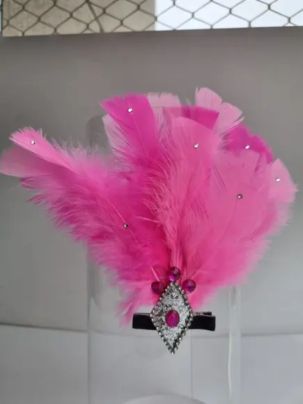 Tiaras/ Bico de Pato para o Carnaval - Flores e Plumas