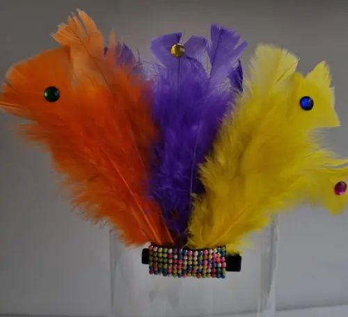 Tiaras/ Bico de Pato para o Carnaval - Flores e Plumas