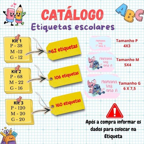 106 Etiquetas Escolares Personalizadas Roblox Todos os Temas