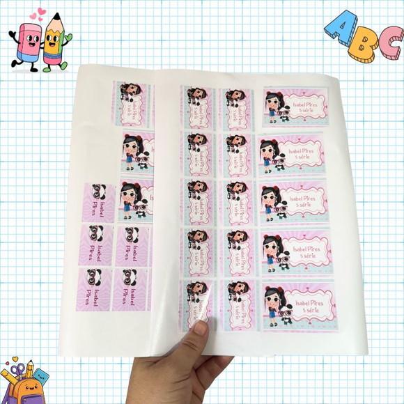 106 Etiquetas Escolares Personalizadas Roblox Todos os Temas