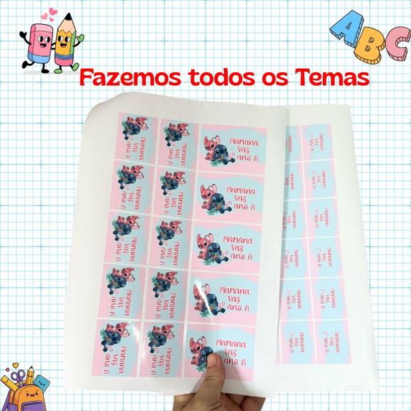 106 Etiquetas Escolares Personalizadas Roblox Todos os Temas