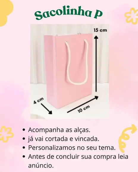 Sacolinha Astronauta Menina Tamanho P