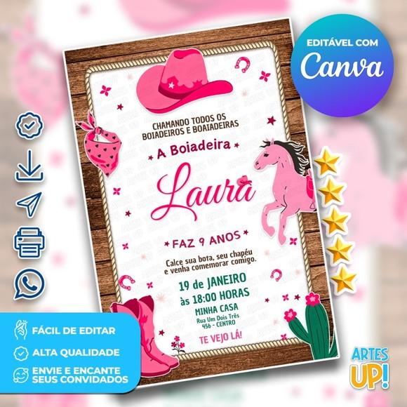 Convite de Aniversário Boiadeira, Ana Castela