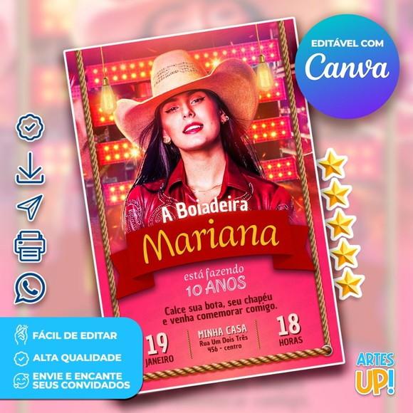 Convite de Aniversário Boiadeira, Ana Castela