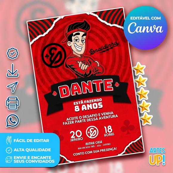 Convite de Aniversário Enaldinho
