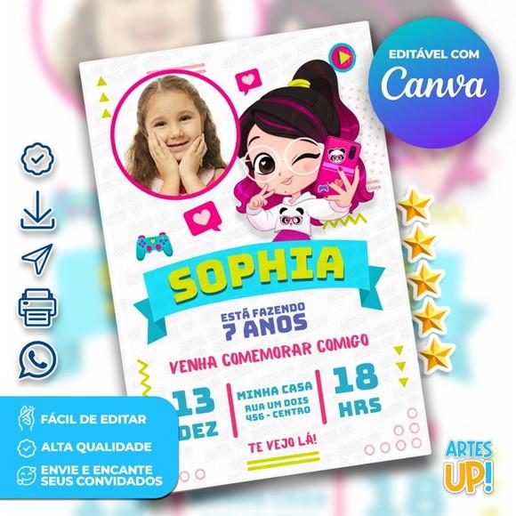 Convite de Aniversário Luluca com Foto