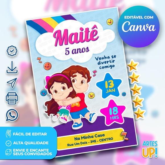 Convite de Aniversário Maria Clara e Jp