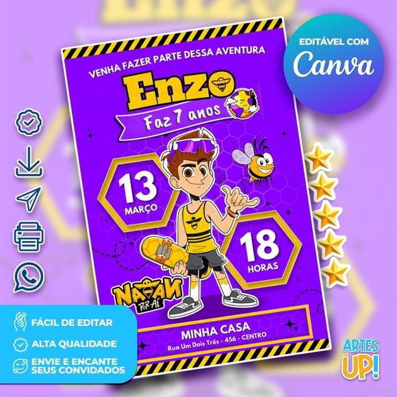 Convite de Aniversário Natan Por Aí