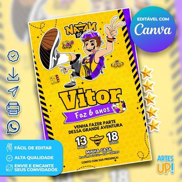 Convite de Aniversário Natan Por Aí