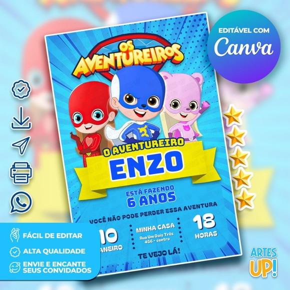 Convite de Aniversário os Aventureiros, Luccas Neto