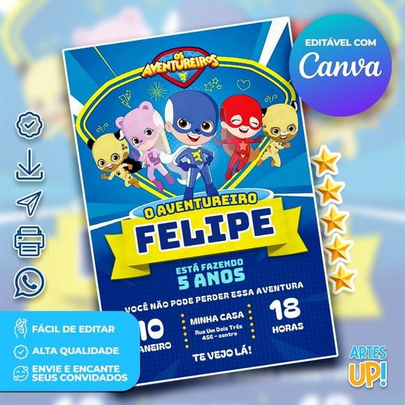Convite de Aniversário os Aventureiros, Luccas Neto