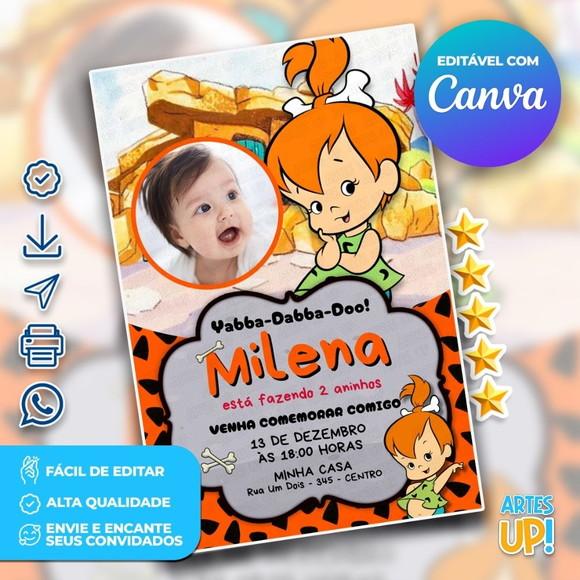 Convite de Aniversário Pedrita com Foto