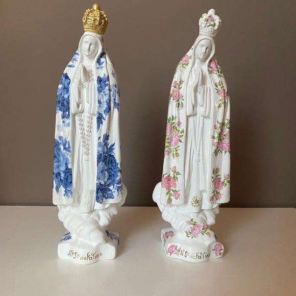 Kit com 4 Imagens de Nossa Senhora de Fátima