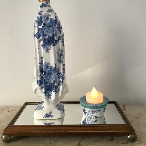 Kit Nossa Senhora de Fátima e Porta Vela