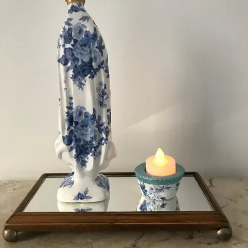 Kit Nossa Senhora de Fátima e Porta Vela