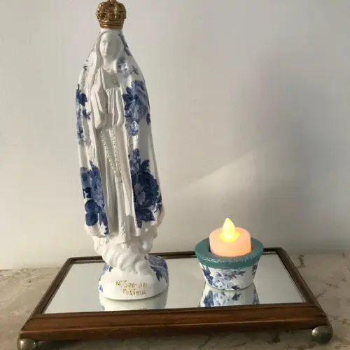 Kit Nossa Senhora de Fátima e Porta Vela