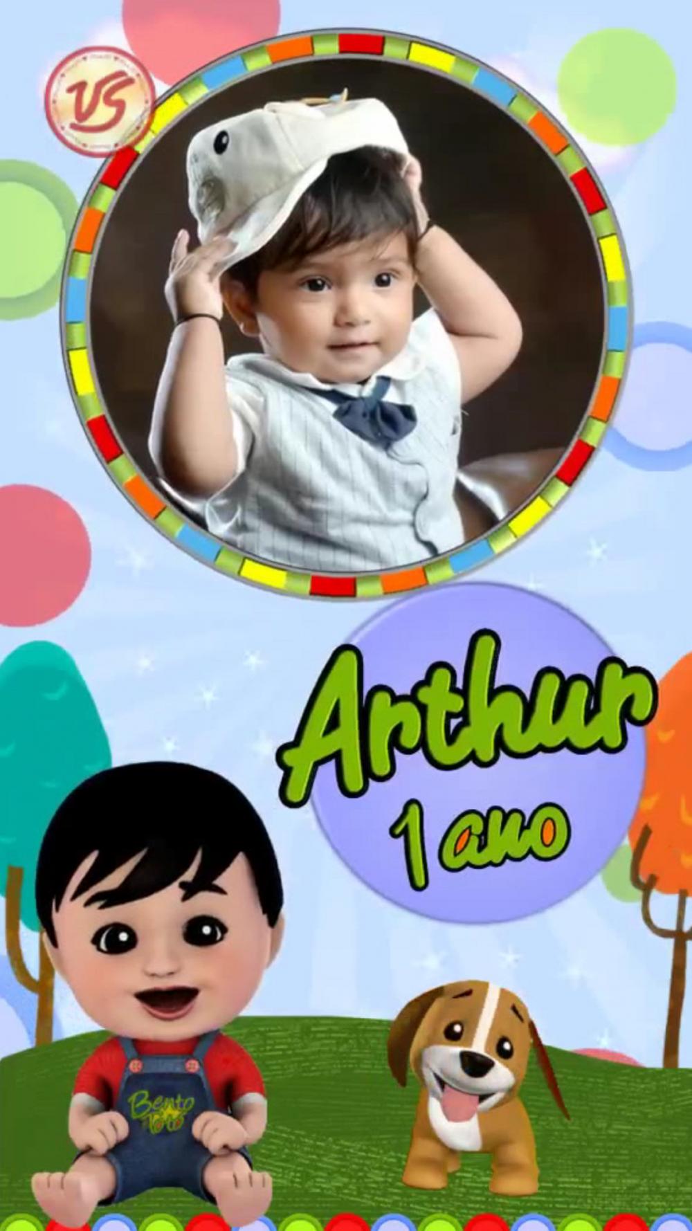 Convite Animado Bento e Totó