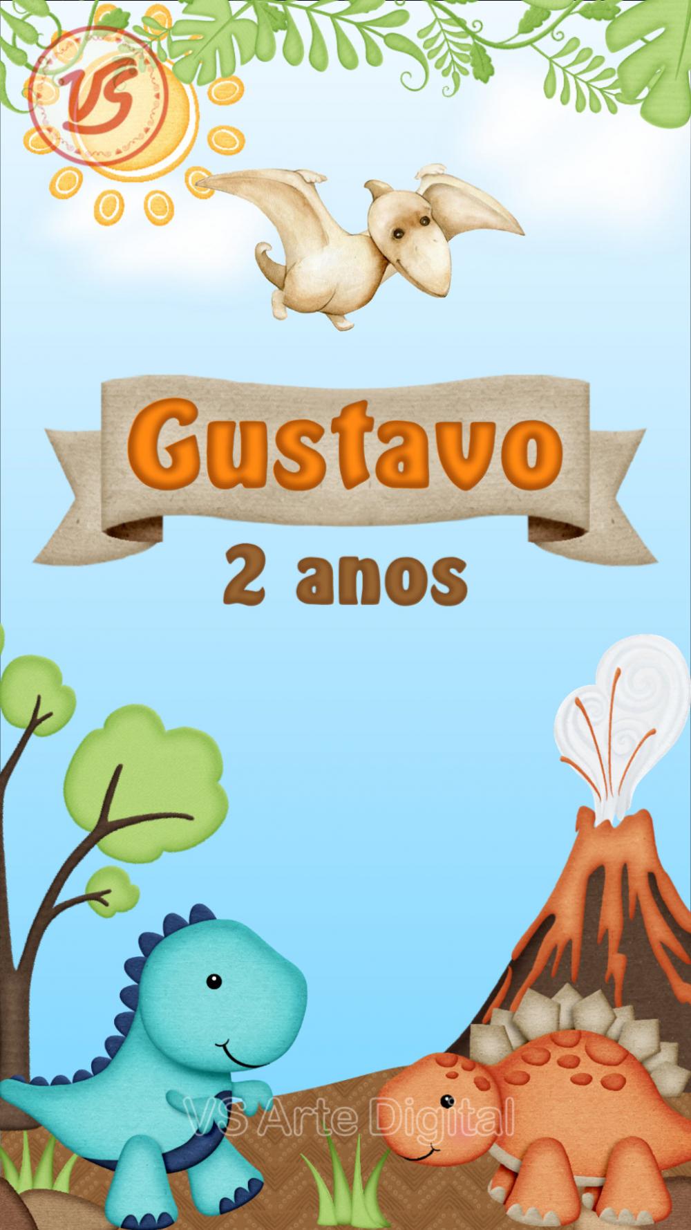 Convite Animado Dino Baby