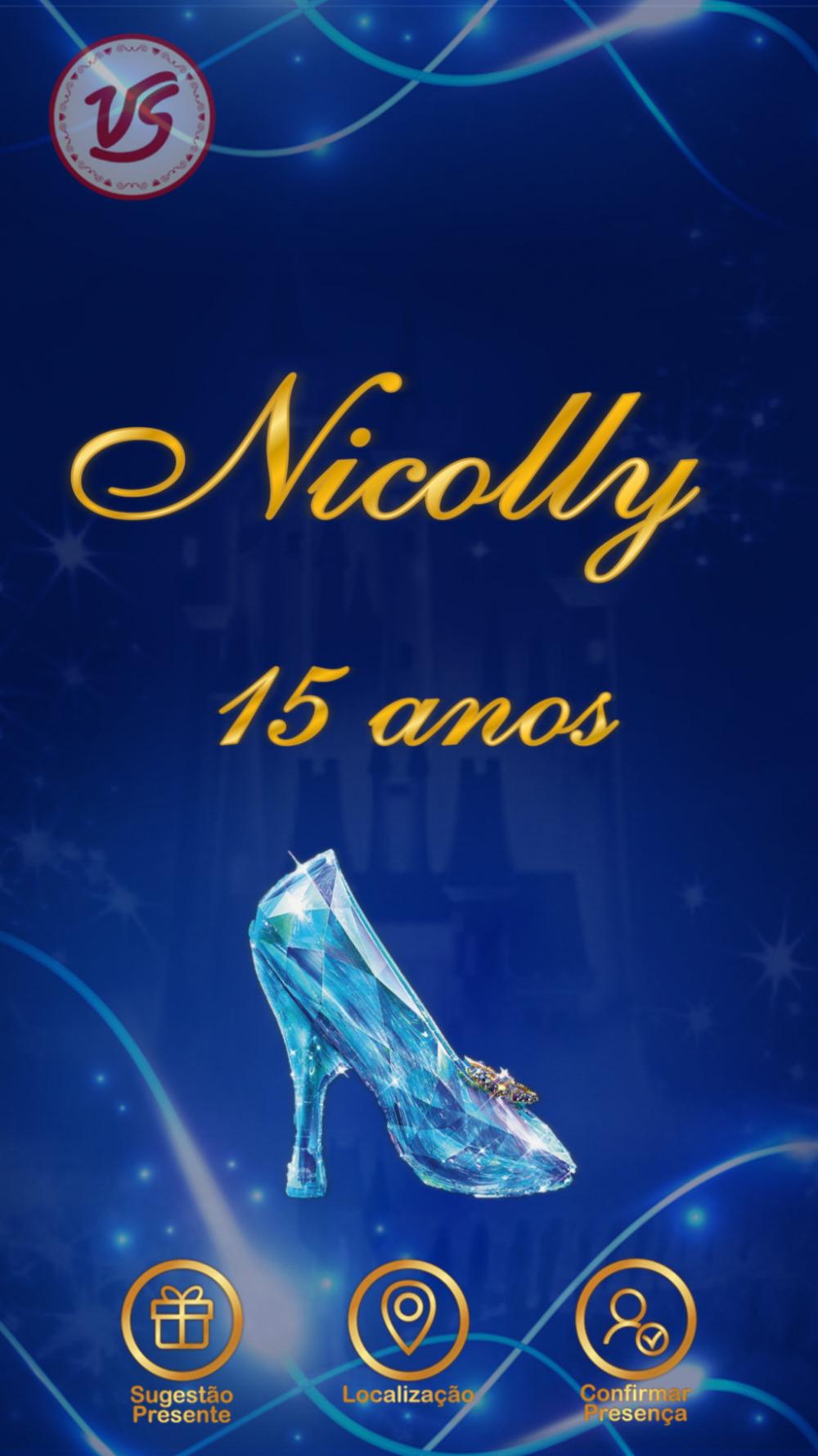 Convite Animado Interativo Cinderela