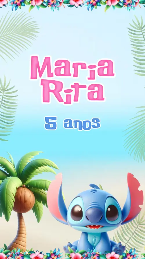 Convite Animado Stitch