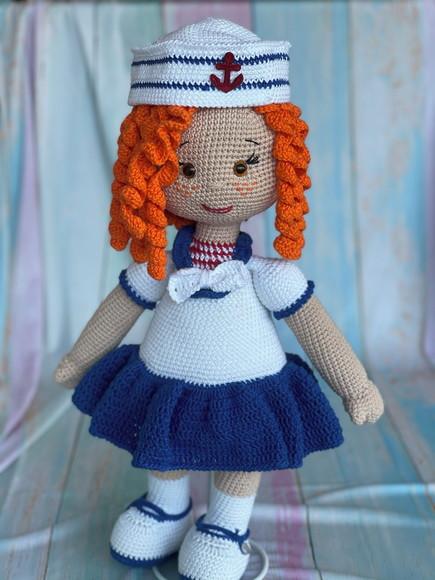 Boneca Marinheira Amigurumi