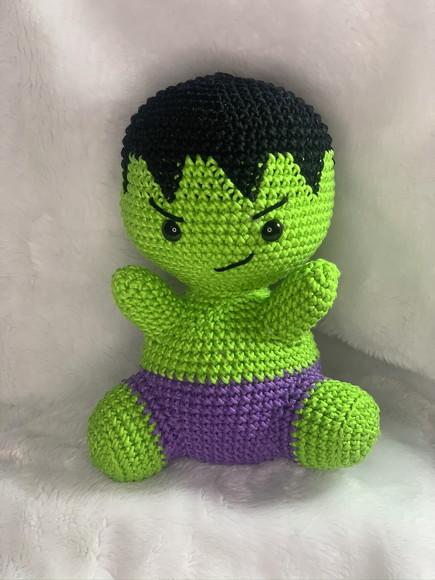 Boneco Hulk Amigurumi