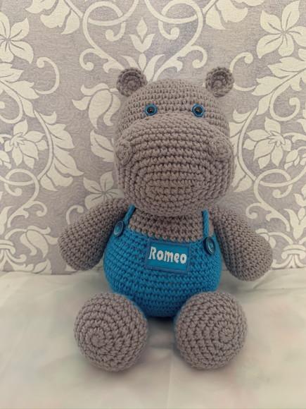 Hipopótamo Amigurumi