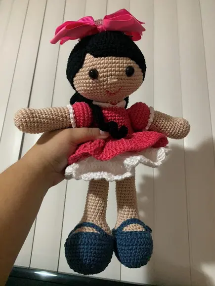 Boneca Maria Amigurumi