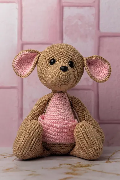 Canguru Amigurumi