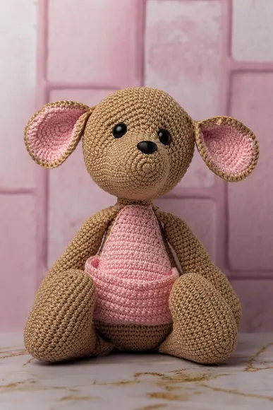 Canguru Amigurumi
