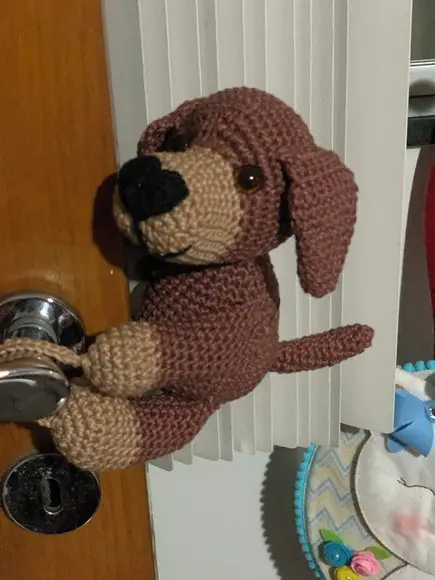 Trava Porta Cachorro Amigurumi