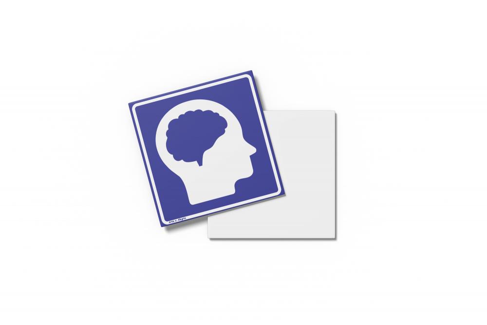 Placa Acessibilidade intelectual 15x15x0,1cm