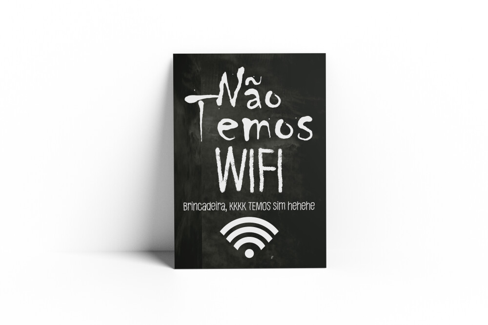 Placa TEMOS WIFI 18x25x0,1cm