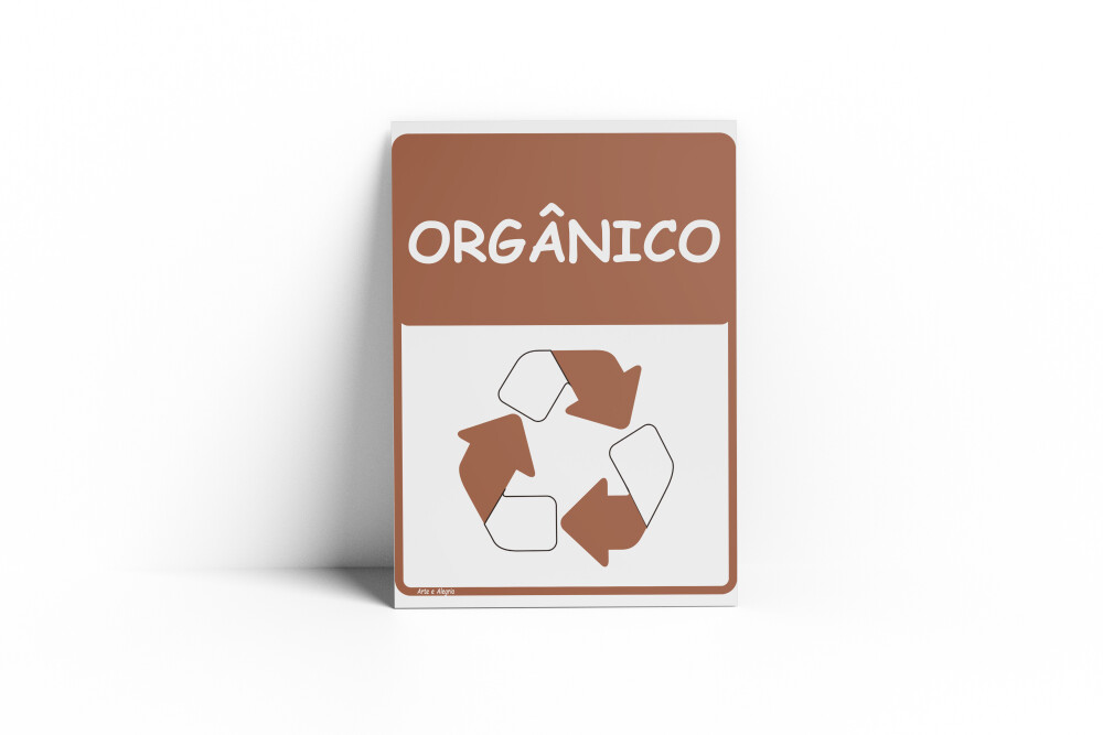 Placa RECICLAGEM 18x25x0,1cm