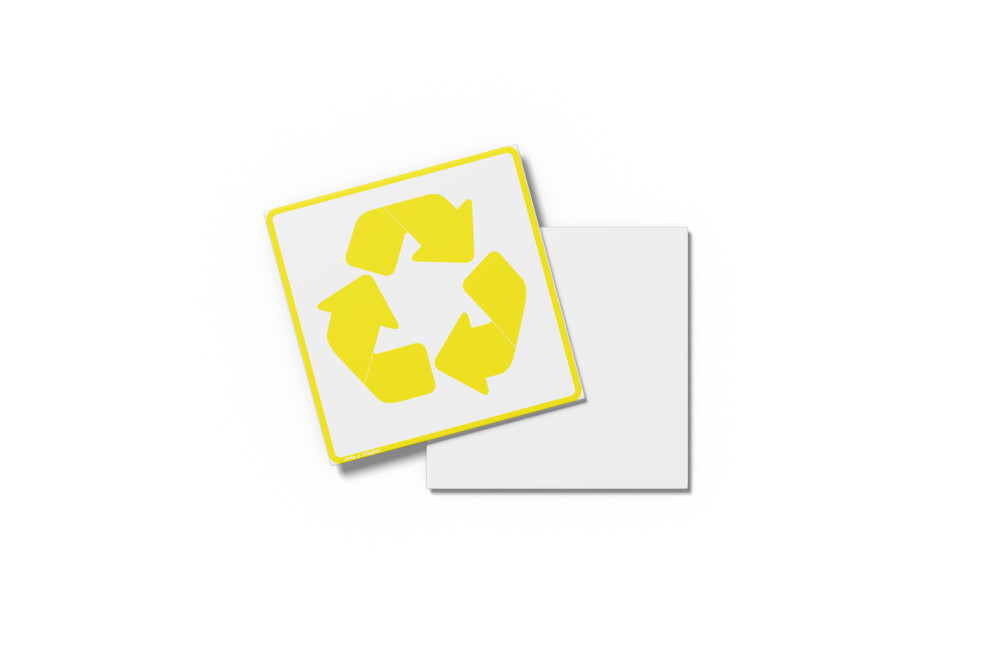 Placa RECICLAGEM 15X15x0,1cm
