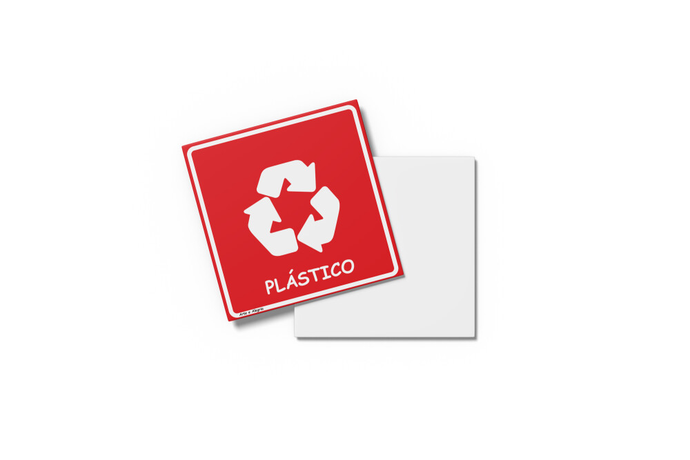 Placa RECICLAGEM 15X15x0,1cm