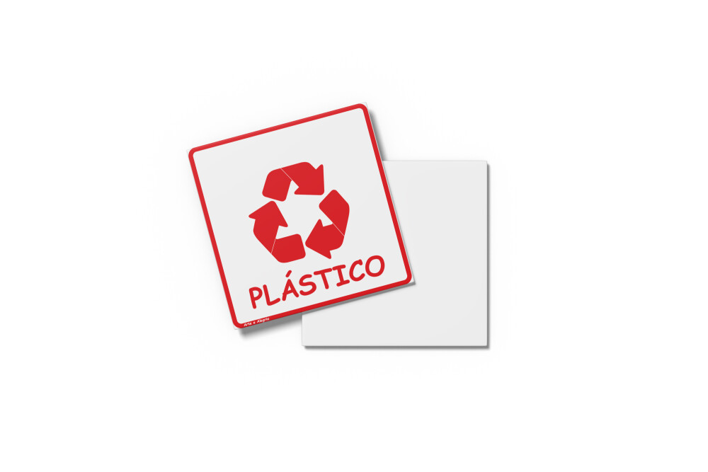 Placa RECICLAGEM 15X15x0,1cm