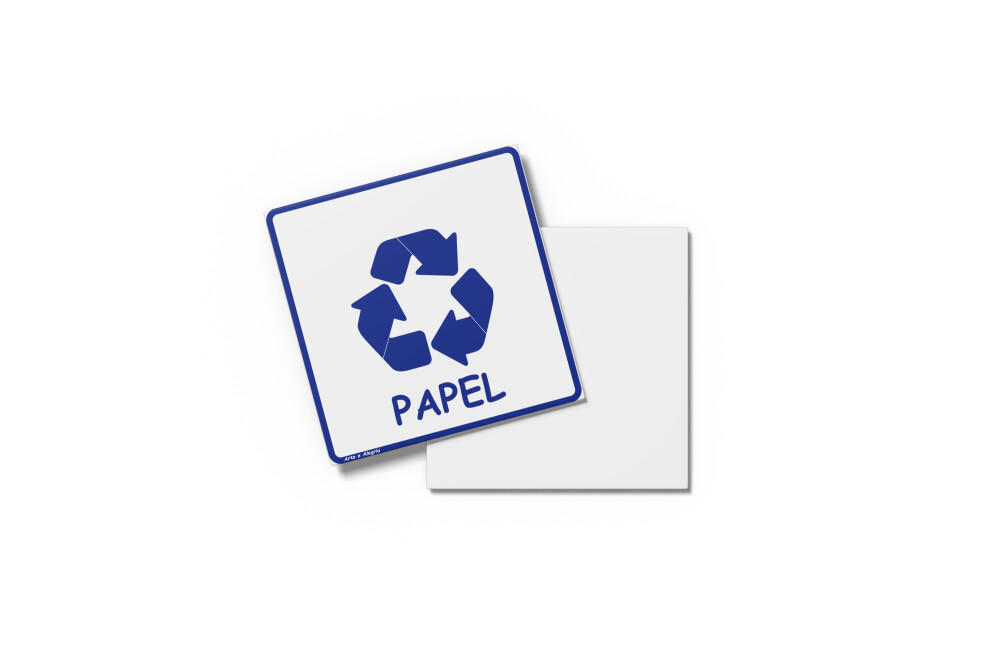 Placa RECICLAGEM 15X15x0,1cm