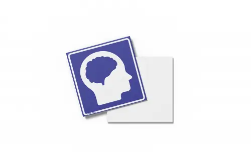 Placa Acessibilidade intelectual 15x15x0,1cm
