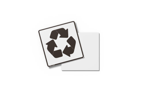 Placa RECICLAGEM 15X15x0,1cm