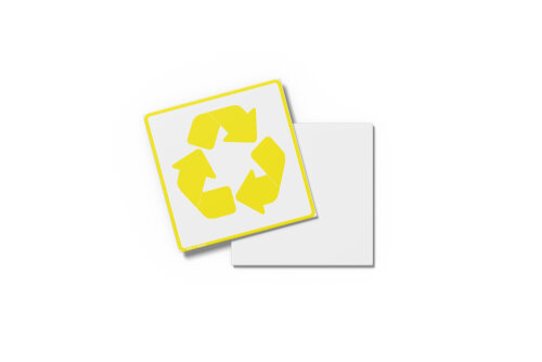 Placa RECICLAGEM 15X15x0,1cm